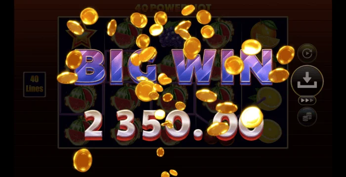40 Power Hot Coin Boost stór sigur